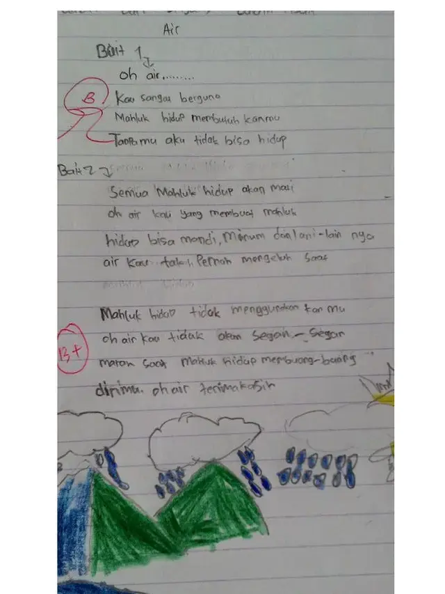6 Potret Nilai Guru di Tugas Puisi Murid Ini Bikin Senyum Tipis