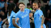 Scott McTominay menjadi pahlawan saat membawa Napoli menang dua gol tanpa balas dari Torino di pekan ke-34 Serie A, Senin (28/4/2025) dini hari WIB. (AFP/Carlo Hermann)