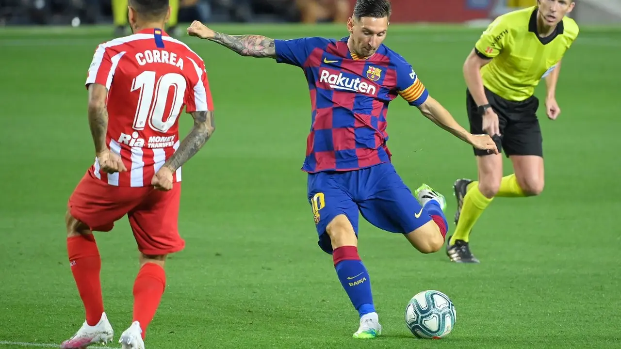 Striker Barcelona, Lionel Messi (LLUIS GENE / AFP)