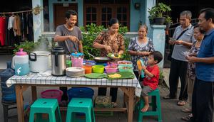 Ide Jualan Nasi Telur Dadar Orek Tempe Rp5.000/ Ilustrasi AI