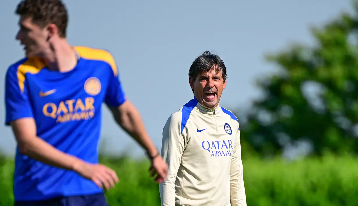 Pertandingan akan digelar di Allianz Arena dan dipastikan bakal berjalan sengit. Inter bertekad membayar kegagalan dua tahun lalu di final setelah kekalahan menyakitkan dari Manchester City. (AFP/Piero Cruciatti)