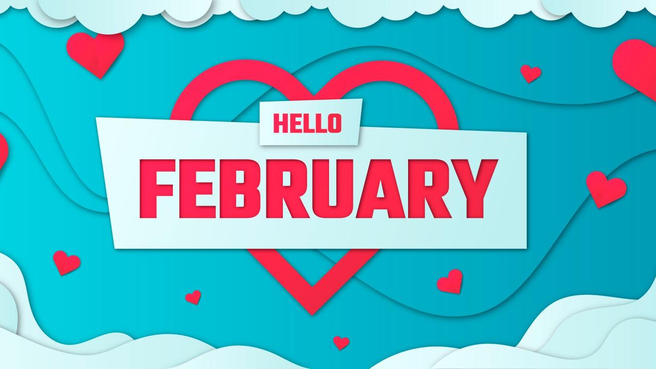 Ilustrasi bulan Februari