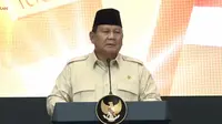 Presiden Prabowo Subianto resmikan layanan bank emas. (Foto: tangkapan layar/Arief RH)