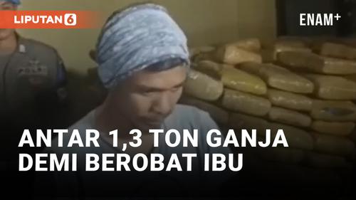 VIDEO: Edan! Pria di Medan Nekat Angkut 1,3 Ton Ganja