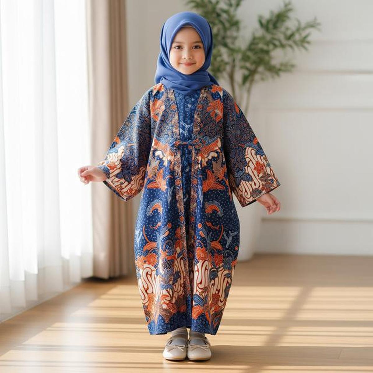 8 Model Gamis Batik Anak Perempuan Lengan Panjang, Nyaman untuk Berbagai Acara