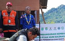 Relawan Tangerang Bangun Rumah Permanen untuk Korban Banjir Longsor di Sumbar