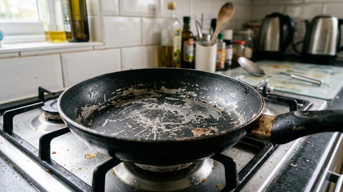 Ciri Teflon di Dapur yang Sudah Tidak Layak Pakai/AI Generated