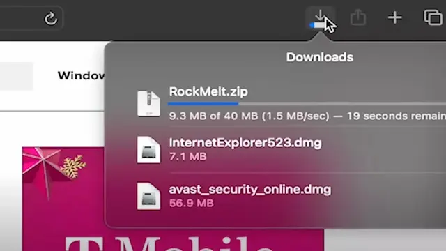Eksperimen download virus komputer