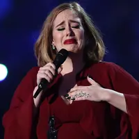 Tak hanya publik yang kaget dengan keputusan Angelina Jolie menggugat cerai Brad Pitt. Adele, pelantun lagu Someone Like itu juga tak menyangka dengar kabar perceraian itu saat dirinya bangun tidur di pagi hari. (AFP/Bintang.com)