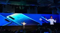 Peluncuran Samsung Galaxy A9 dan A7 di 4x Fun, Kuala Lumpur, Malaysia. Liputan6.com/Jeko Iqbal Reza