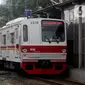 Kementerian Perindustrian (Kemenperin) menolak usulan PT KCI untuk mengimpor rangkaian kereta bekas dari Jepang serta meminta perseroan membeli produk dalam negeri dari PT Industri Kereta Api. (Liputan6.com/Johan Tallo)