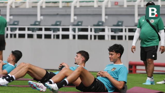 FOTO Sesi Latihan Timnas Indonesia di Stadion Gelora Bung Tomo Surabaya
