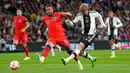 Pemain Jerman Timo Werner berusaha mencetak gol saat melawan Inggris pada pertandingan sepak bola UEFA Nations League di Stadion Wembley, London, Inggris, 26 September 2022. Pertandingan berakhir imbang 3-3. (AP Photo/Kirsty Wigglesworth)