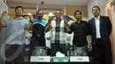 Didampingi Sekjen PSSI, Joko Driyono (mengenakan jas),  perwakilan keempat semifinalis Divisi Utama Liga Indonesia bertekad akan memberikan penampilan terbaik  (Liputan6.com/ Helmi Fithriansyah)