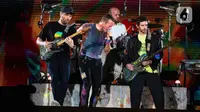 Ini merupakan penampilan pertama Coldplay di Indonesia. (Liputan6.com/Faizal Fanani)