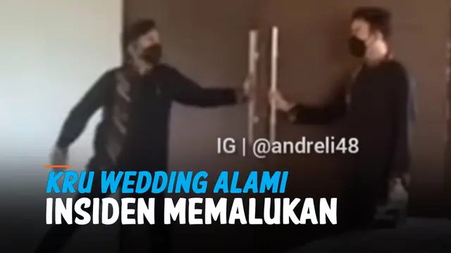 MALU BANGET! GAGANG PINTU COPOT SAAT KRU WEDDING COBA SAMBUT PENGANTIN