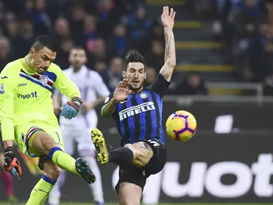 Emil Audero akhirnya resmi berseragam Inter Milan pada Kamis (10/8/2023) dengan status pinjaman dari Sampdoria.
Pemain blasteran Indonesia - Italia itu akan berseragam Inter hingga 30 Juni 2026. (AFP/Miguel Medina)