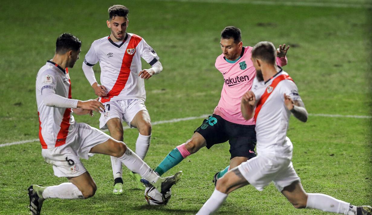 FOTO: Barcelona Susah Payah Rebut Tiket Perempat Final Copa del Rey - Bola Liputan6.com