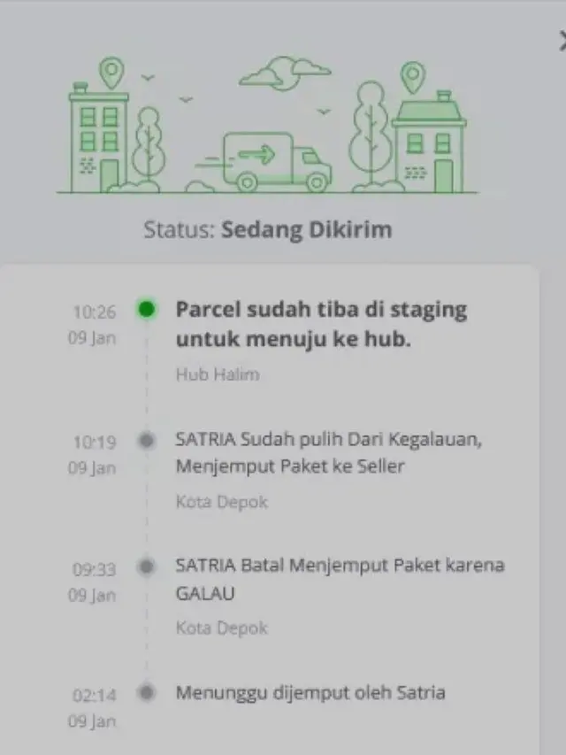 8 Status Pengiriman Paket Ini Kocak, Ada yang Kecebur Got