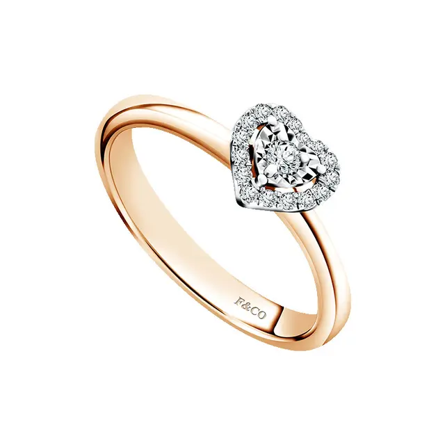 Bright Love V Shaped Ring