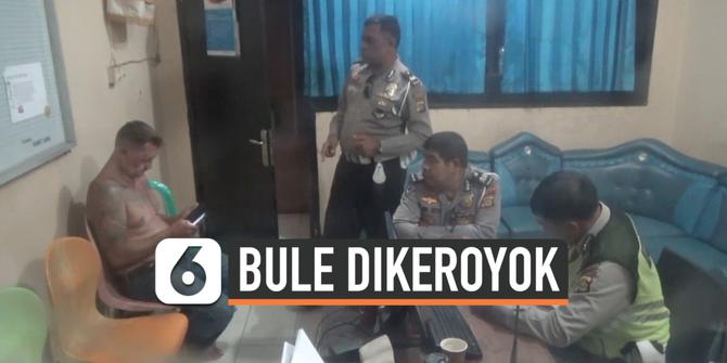 VIDEO: Bule Tabrak Warga di Bali Ditahan Polisi