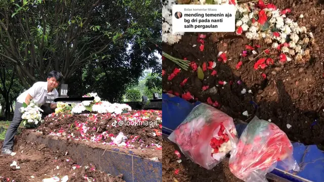 Viral Video Ngelayat ke Kuburan Teman