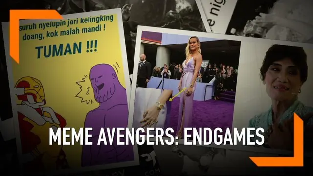 Menyambut film Avengers: Endgame yang sedang digemari, warganet banyak membuat meme lucu yang bikin kita kebelet buru-buru nonton.