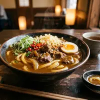 Beef Curry Udon (AI Generated)