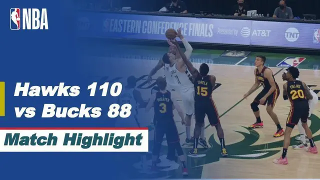 Berita video, Highlights pertandingan Game 4 Final Wilayah Timur NBA antara Atlanta Hawks melawan Milwaukee Bucks Rabu (30/6/2021).