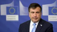 Mantan Presiden Georgia periode 2004-2007 dan periode 2008-2013, Mikheil Saakashvili. (AP)