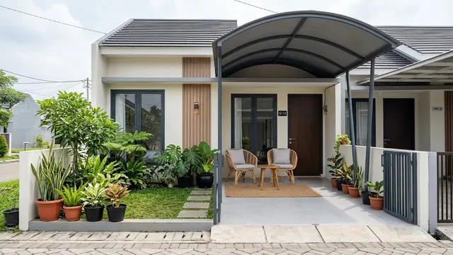 Kanopi Melengkung Minimalis