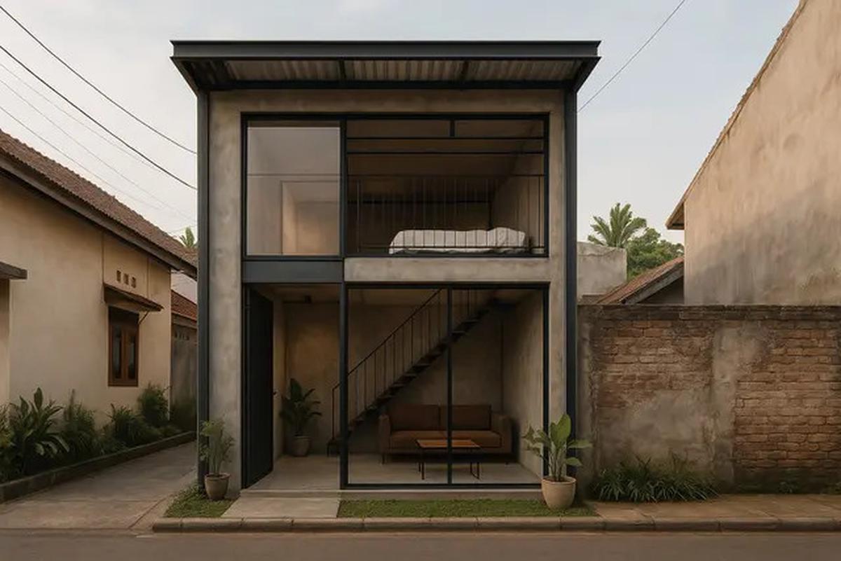 8 Rumah Tipe Minimalis Modern 1 Kamar Tidur di Perkotaan, Kecil Tapi Nyaman