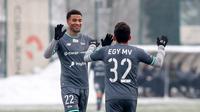 Egy Maulana Vikri menyumbang satu gol dan satu assists ketika Lechia Gdansk menang 9-1 atas Olimpia Grudziadz pada laga uji coba, Selasa (19/1/2021). (Lechia Gdansk).