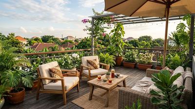14 Area Duduk Outdoor ala Hotel, Inspirasi Ruang Santai Mewah di Rumah