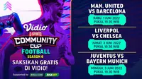 Dapatkan Link Live Streaming Vidio Community Cup Football Season 6, Mulai 5 Juni 2022