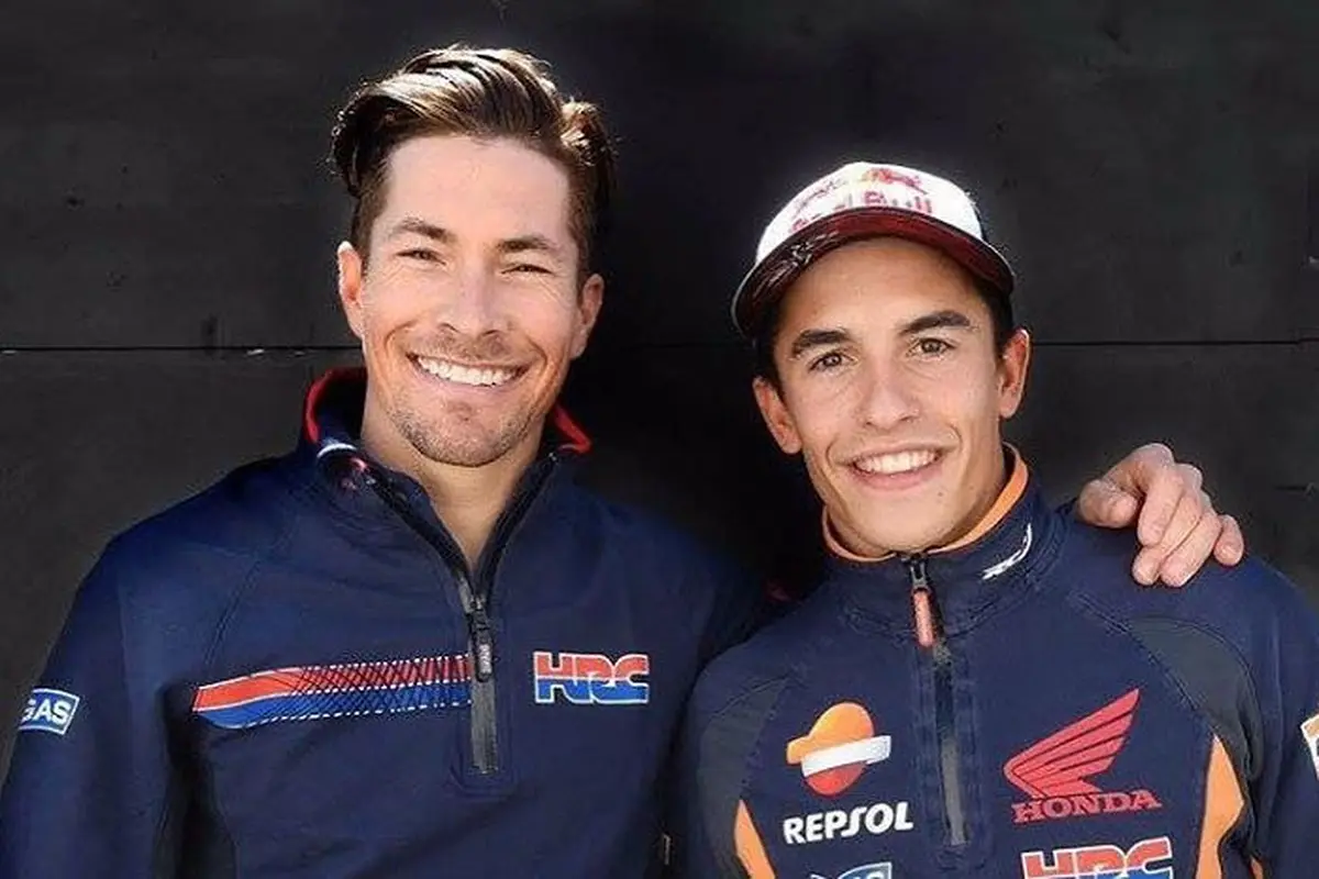 Marc Marquez bersama Nicky Hayden