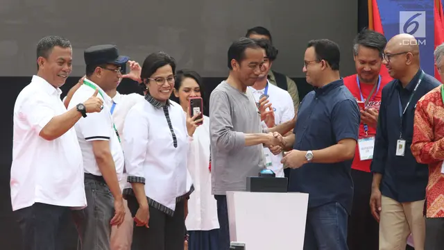 Bersama Anies, Jokowi Resmikan Pengoperasian MRT