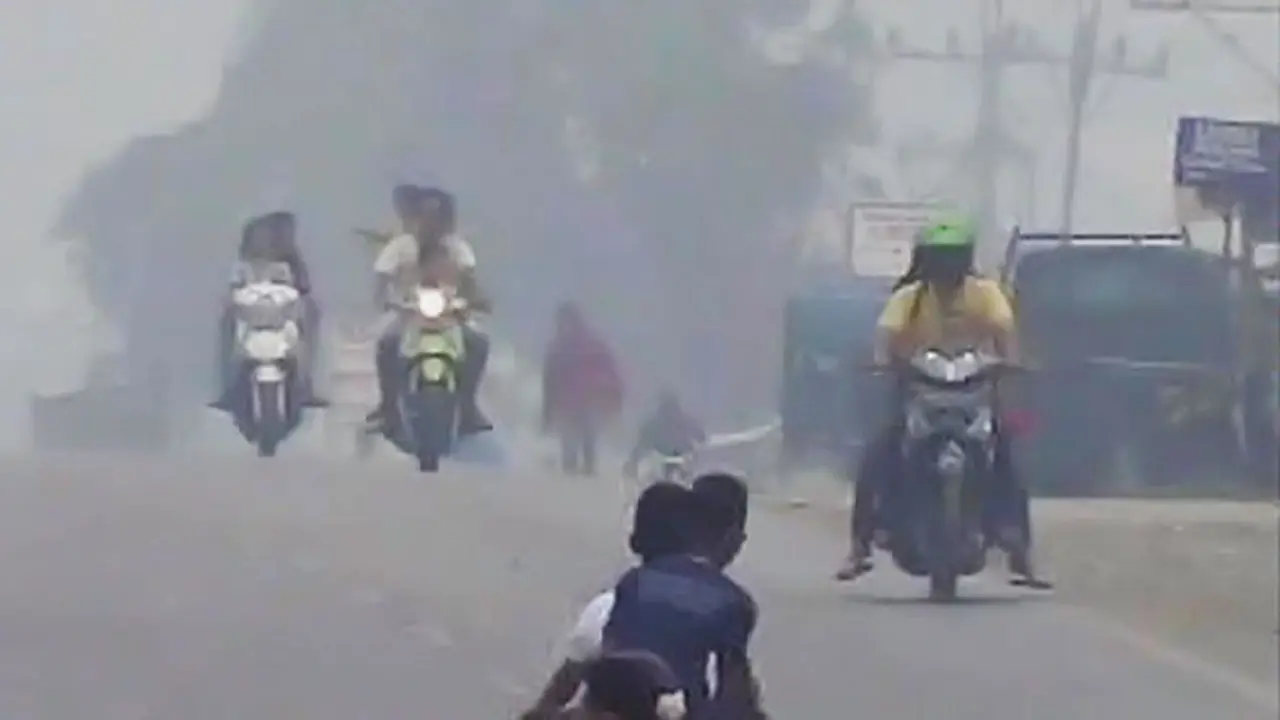 Kabut Asap, Bandara Lumpuh