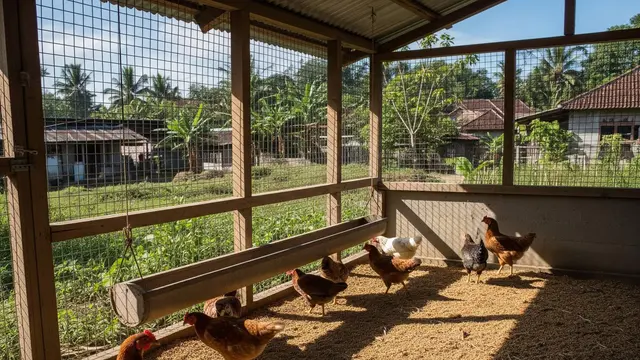 desain kandang ayam yang bikin ayam cepat bertelur