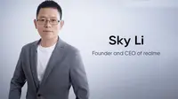Founder dan CEO Realme, Sky Li. Credit: Realme Indonesia