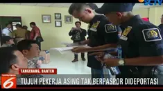 Usai diperiksa, tujuh tenaga kerja asing itu langsung dibawa ke kantor imigrasi dan diserahkan ke kedutaan untuk dideportasi.