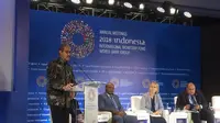 Bank Indonesia (BI) menandai hari terakhir penyelenggaraan IMF-World Bank Annual Meeting di Bali, dengan meluncurkan 'Waqf Core Principal'. Dok Merdeka.com/Wilfridus Setu Umbu