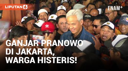 VIDEO: Warga Jakarta Desak-desakan Demi Ketemu Ganjar Pranowo
