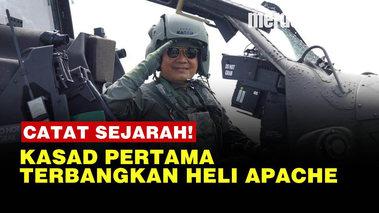 VIDEO: Momen Manis, Usai Terbangkan Heli Apache Kasad Dudung Cium Istri Tercinta