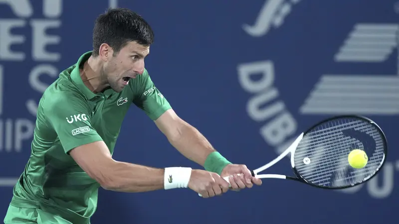 Foto: Kembali Beraksi di Turnamen Dubai Terbuka, Novak Djokovic Raih Kemenangan Perdananya di Tahun 2022
