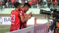 Persis Solo memastikan lolos ke babak selanjutnya setelah mengalahkan PSPS Riau 1-0 di Stadion Manahan, Solo, Jumat (6/10/2017). (Bola.com/Ronald Seger Prabowo)