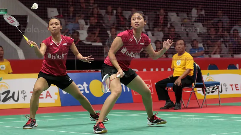 Della Haris/Rizky Amelia, Daihatsu Indonesia Masters 2018, Bola.com