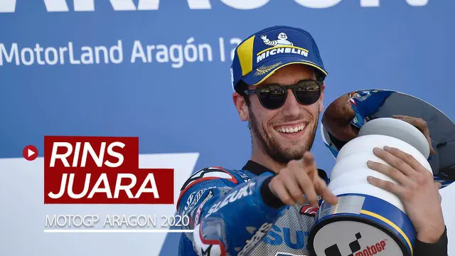VIDEO MotoGP Aragon 2020: Alex Rins Juara, Fabio Quartararo Terpuruk