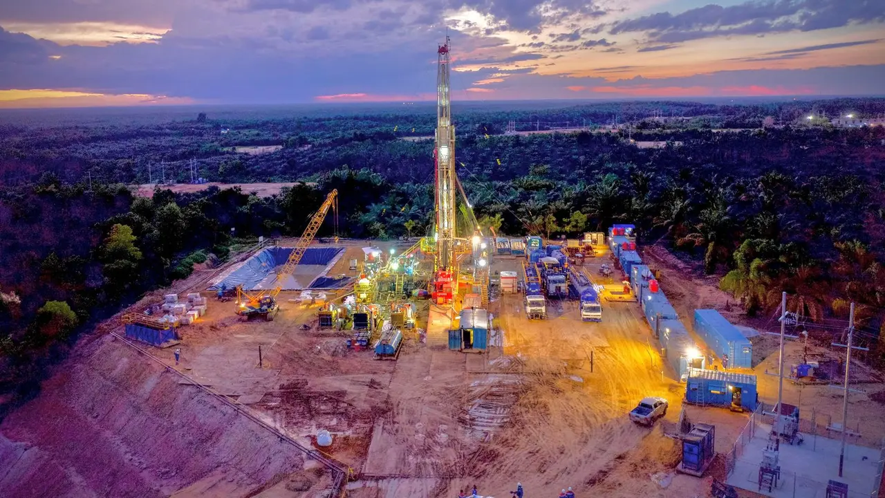 Proyek Migas Non-Konvensional (MNK)  Pertamina Hulu Rokan (PHR) menunjukkan adanya aliran hidrokarbon minyak dan gas. (Dok Pertamina)