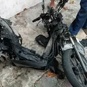 Motor Meledak Saat Kabur, Dua Curanmor Terbakar